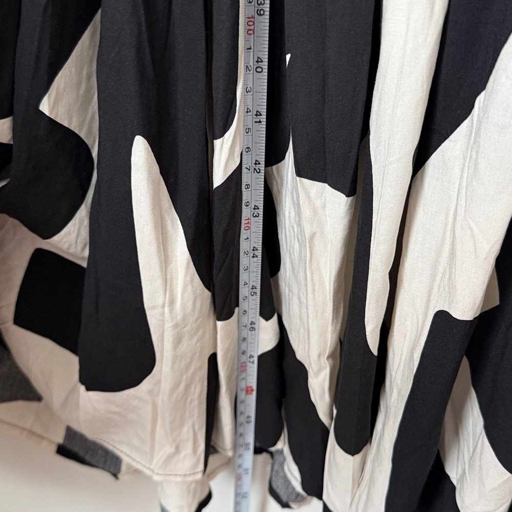 Anthropologie Abel The Label Black and White Patterned Dress - Picture 9 of 10